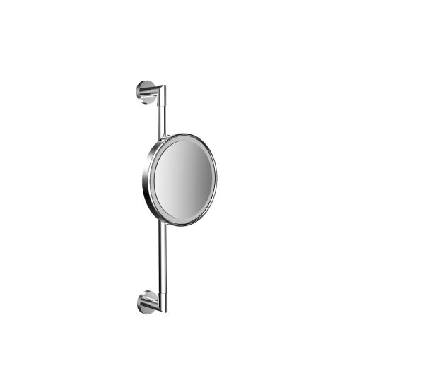 Frasco Sential LED-Wandspiegel, 1-armig, 3-fach, rund, Ø 203 mm, höhenverstellbar