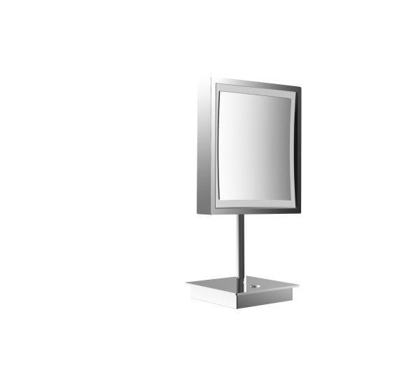 Frasco Sential LED-Standspiegel, 3-fach, eckig, 203 x 203 mm